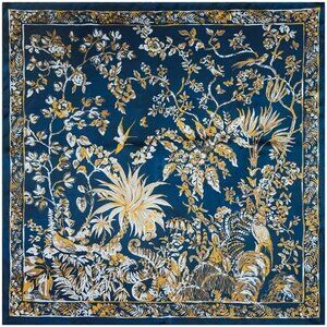 Lightweight Silk 43" Large Square Headscarf & Shawl For Women's